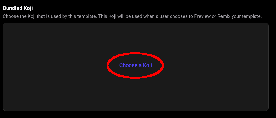 Choose a Koji